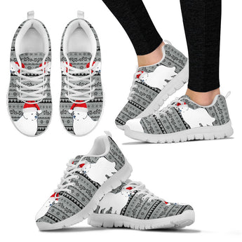 Great Pyrenees Dog Print Christmas Running Shoes For Women-Free Shipping