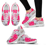 Charolais Cattle Cow Christmas Running Shoes For Women- Free Shipping