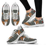 Basenji Dog Print Christmas Running Shoes For Women-Free Shipping