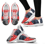 Belted Galloway Cattle Cow Christmas Running Shoes For Women- Free Shipping