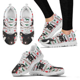 Angeln Saddleback Pig Print Christmas Running Shoes For Women-Free Shipping